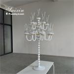 Saixin Design Tall Wedding Centerpiece candelabra Crystal White 16 Arms Candle
