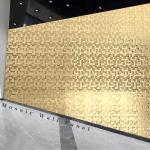 High Quality New Product Golden Metal Mosaic Bamboo Charcoal Co-Extruded Wood