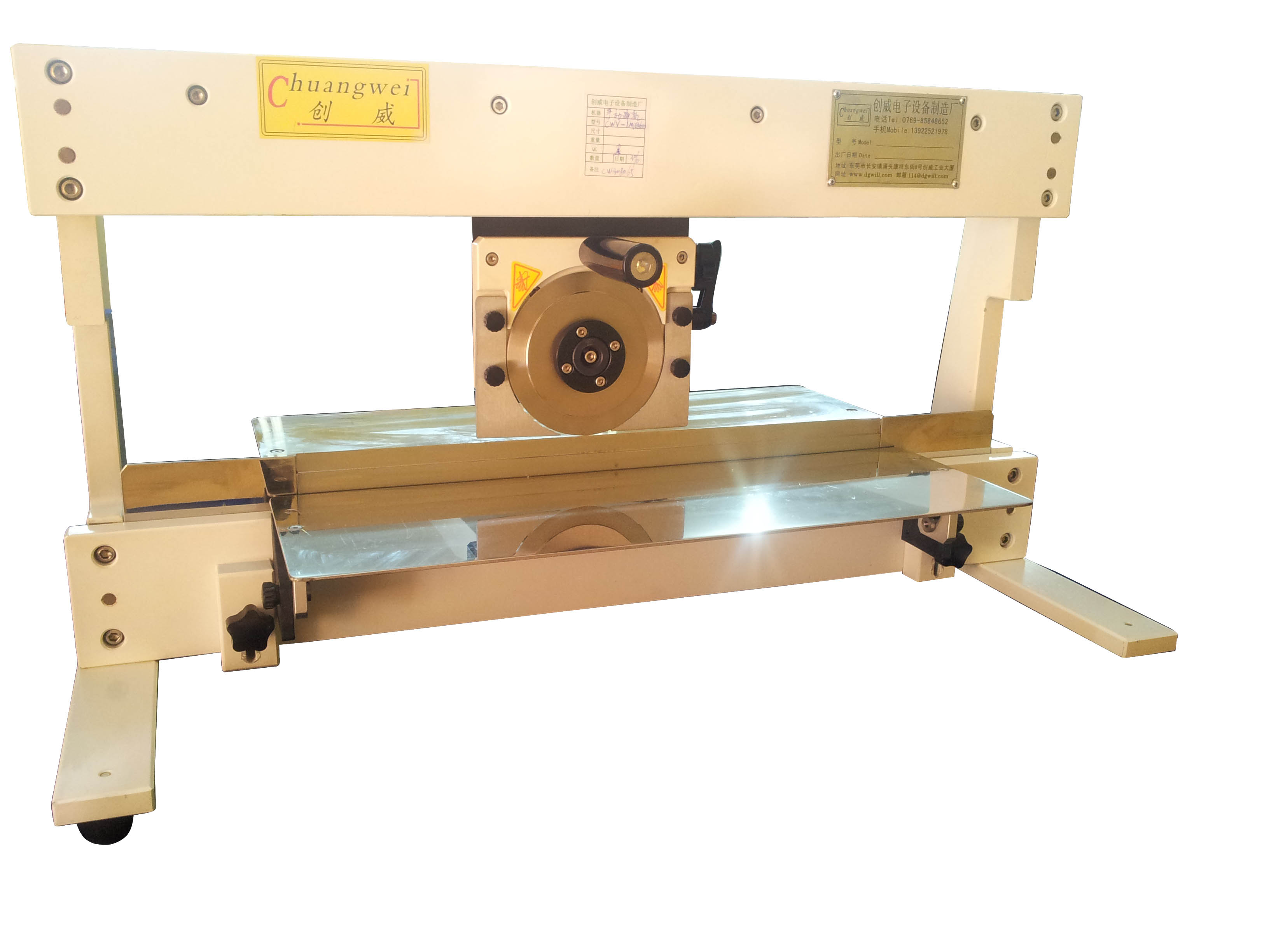 Operate Safely Blade-Moving V-Cut Pcb Separator with Round and Linear Blades