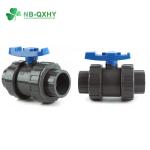 PVC UPVC CPVC Plastic Pipe Fitting Coupling 2 Piece Ball Valve Union Butterfly