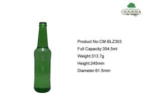 Wholesale 330ml Emerald green Glass beer bottle from china suppliers