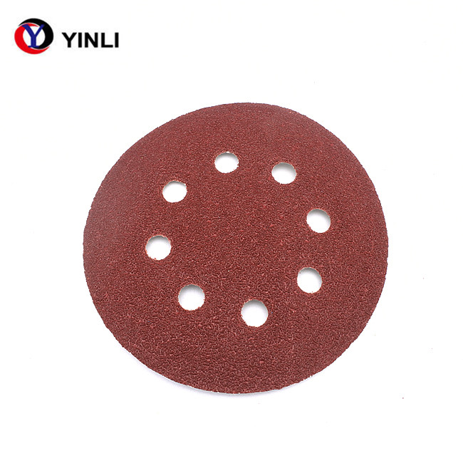 Red Orbital Aluminum Sanding Disc 80 Grit Hook And Loop Sandpaper