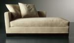 Leisure Fabric Indoor Chaise Lounge Chair With Hardwood Frame / Fabric