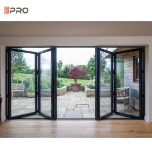 Wholesale Anodized Aluminum Folding Doors Low - E Glass Interior Bi Folding Door from china suppliers