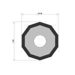 50mm 8mm Tungsten Carbide Cutting Blade Heat Treatment Crop Cutter