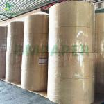 500mm High Strength 70 90 GSM Brown Pure Kraft Paper Roll Parcel Wrapping