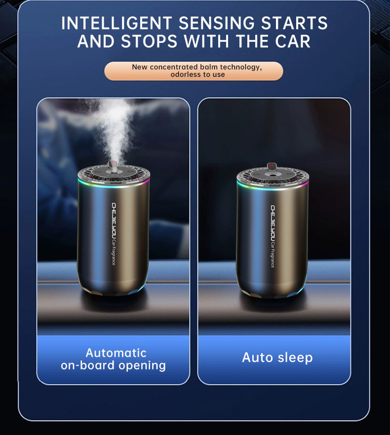 LED Light Car Aromatherapy Machine With Aluminum Alloy ABS Electronic Components
