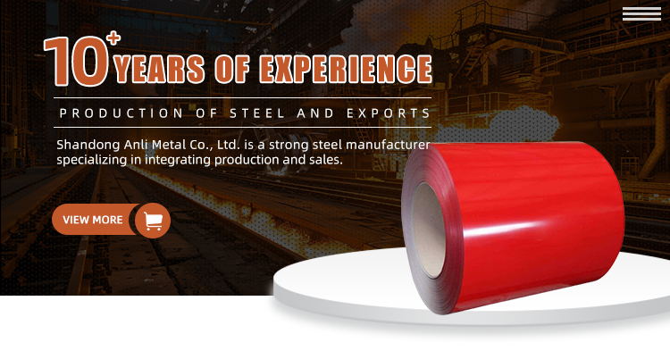 0.35mm 0.4mm AiSi PPGI Colour Coated Sheet Coil Roll For Construction