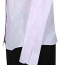 Pink Female Work Uniform Shirts 1 Breast Pocket As Business Office Clothing