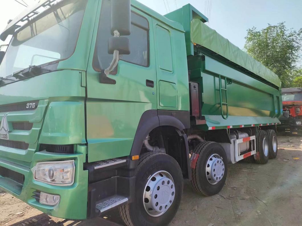 Sinotruk HOWO Green 8*4 U-Type Dump Truck Secondhand Truck 12 Wheels Transportation