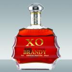 500ml 750ml Glass Wine Bottle Brandy Whisky XO Brandy Wine Glass Bottle With