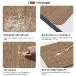 1200*2440 Bamboo Charcoal Wood Veneer Panel Siding Wood Grain Bamboo Crystal