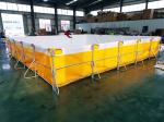 Square Flexible Metal Frame 1050gsm 25000L Tarpaulin Fish Tank Collapsible Fish