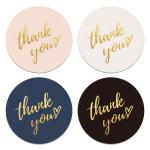 Small Business Thank You Stickers Round Adhesive Gloss Matte Vinyl