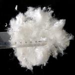 Polyester Short Cut Fiber White Color For Clothing / Bedding / Furniture Filling