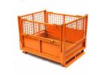 Steel Wire Mesh Pallet Cage Powder coated Collapsible Storage Cage