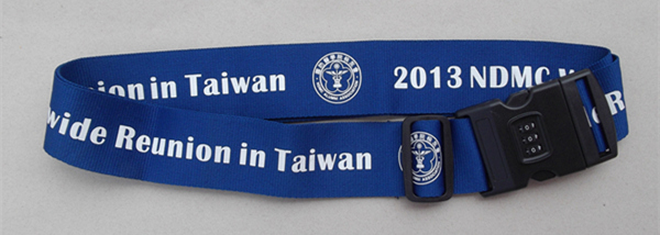 polyester luggage belt lanyard with digital lock