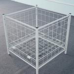 Big Goods Retail Display Baskets Advertising Wire Basket 4 Castors