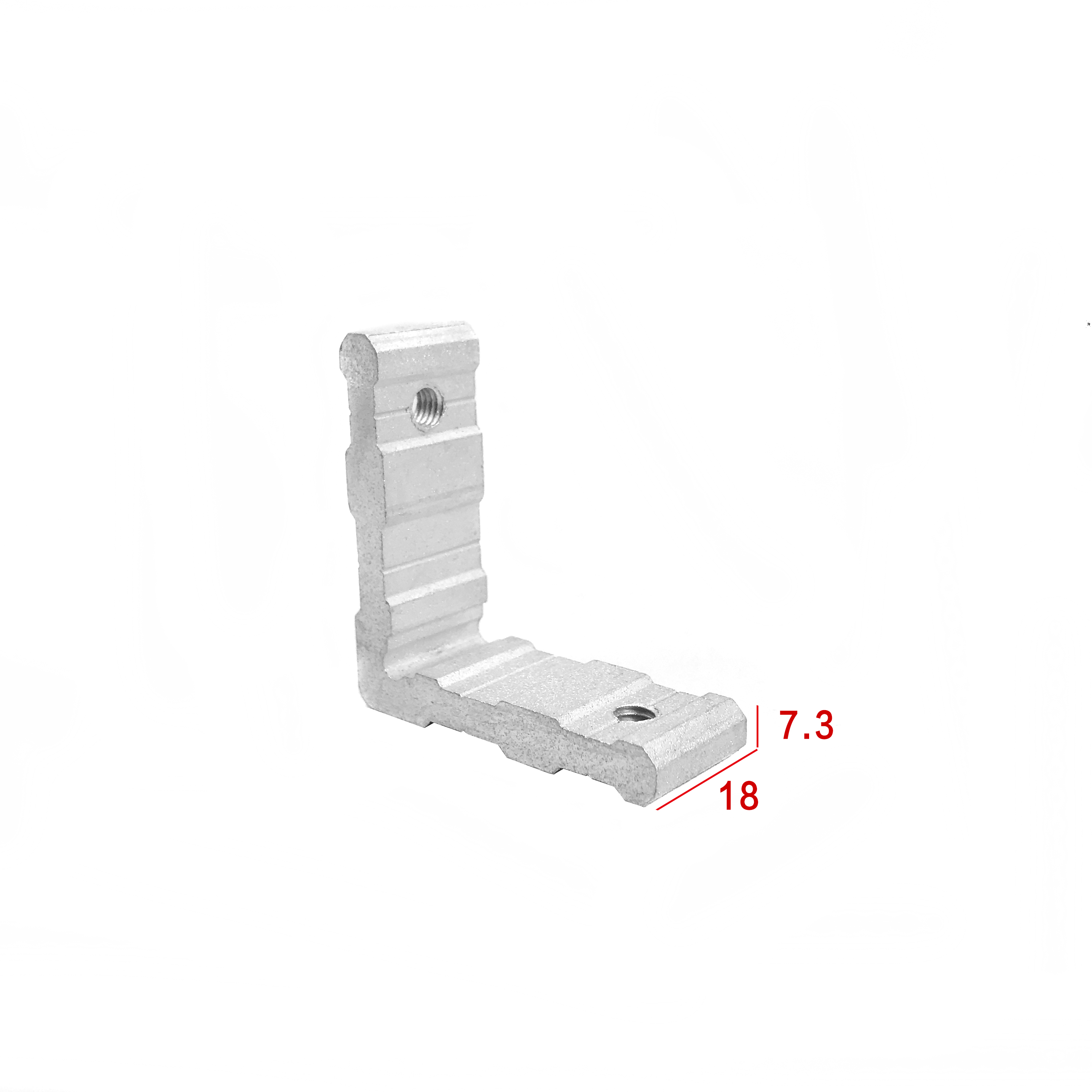 Hotel Furniture L Shaped Aluminium Shelf Corner Brackets For Door Or Window