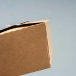 Custom Logo Disposable Kraft Paper Food Packaging Lunch Box Food Grade For Take