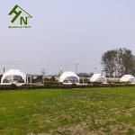 Waterproof Geodesic Dome Tent With Solar Fan Outdoor Living Glamping