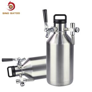 Wholesale 3.8L Vacuum Beer Growler Dispenser With CO2 Regulator from china suppliers