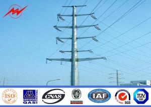 Wholesale 132 Kv Utility Pole Hot Dip Galvanized Steel Poles 3mm Thickness from china suppliers