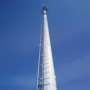 Wholesale Tower Monopole 25 Meter 30 40M 50M Radio Antenna Signal Galvanized Steel Cell Tower Monopole from china suppliers