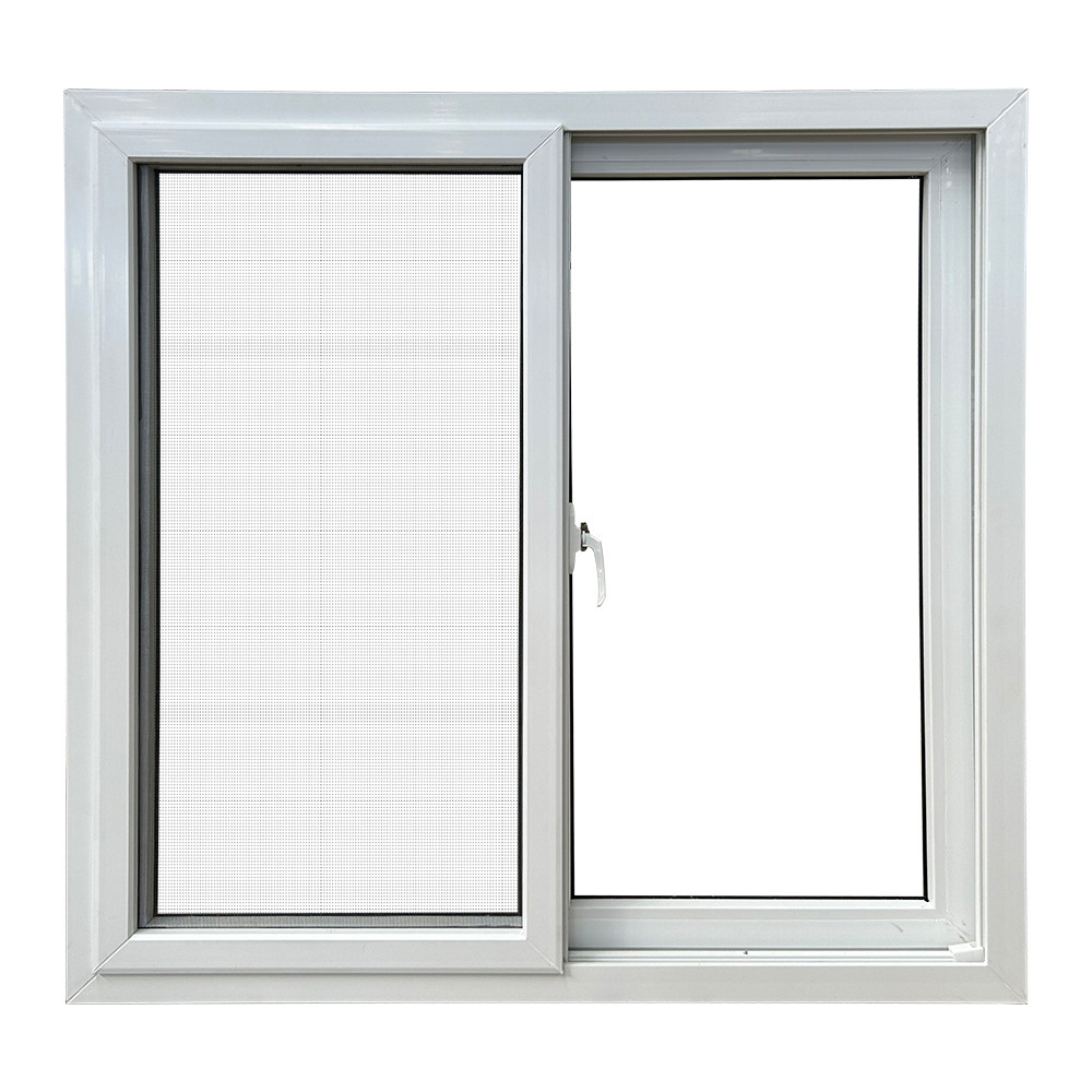 Double Pane Sliding Glass PVC Windows UPVC Vinyl Sliding Window