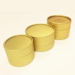 Golden Printed EMEI 75mm Height Kraft Paper Tube Packaging