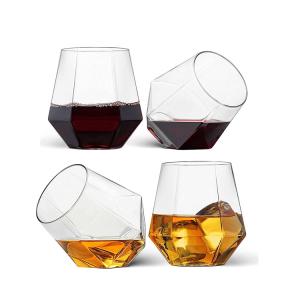 Wholesale Shatterproof Acrylic Plastic Whiskey Glasses Cocktails Tritan Stemless Wine Glasses from china suppliers