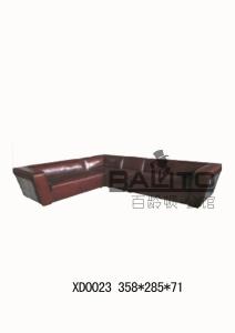 Wholesale classical America style antique leather section sofa from china suppliers
