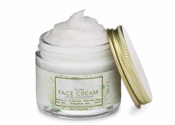 Tea Tree Oil Face Cream For Oily, Acne Prone Skin Natural & Organic Facial