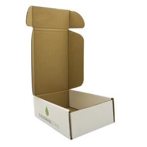 Wholesale E Flute Corrugated Shipping Boxes Printing Gloss Lamination White Tab Locking from china suppliers