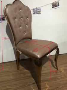 Wholesale Leather Wrapped 107cm Stainless Steel Restaurant Chairs from china suppliers