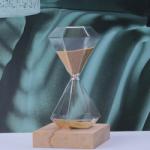 Gold Glass Hourglass 5 Minutes 15 Minutes 30 Minutes Diamond Hour Glass Free