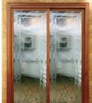 decorative glass usded in sliding door
