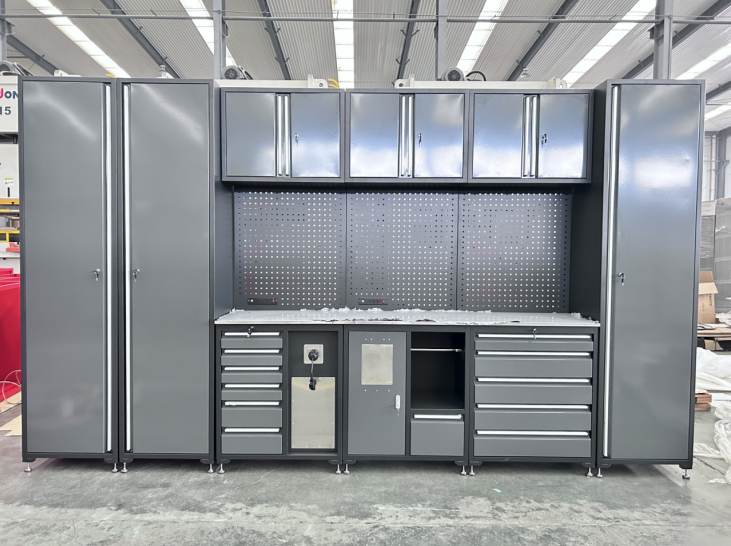72 Inch Workshop Garage Steel Rolling Tool Cabinet Trolley with Powder Coating Finish