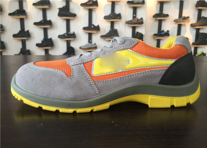 Memory Foam Insole Ladies Safety Shoes Traction Control Rubber Outsole