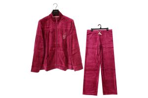 Wholesale Velour Fashionable Jogging Suits Womens 80% Cotton 20% Polyester from china suppliers
