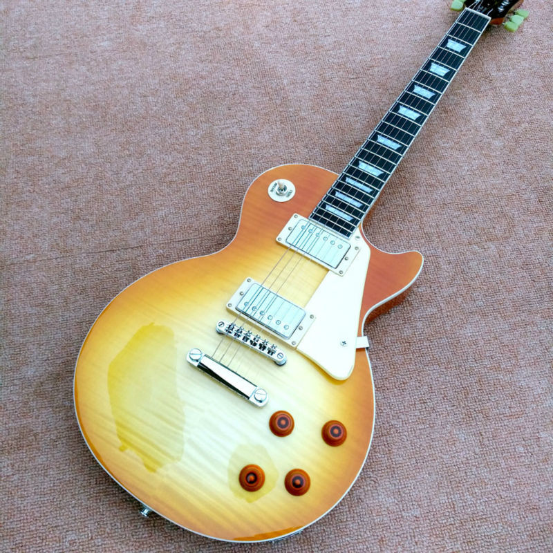 New style of high-quality standard LP 1959 R9 electric guitar, maple top, ebony fingerboard electric guitar
