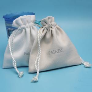 Wholesale Herbs Packaging Pp String Faux Suede Drawstring Bag from china suppliers