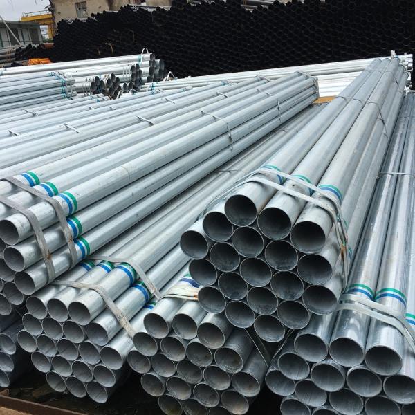 Hot Dip Galvanized Round Steel Pipe / GI Pipe Pre Galvanized Steel Pipe