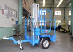 6 Meter Trailer Type Vertical Mast Lift Aerial Work Platform For Street Working