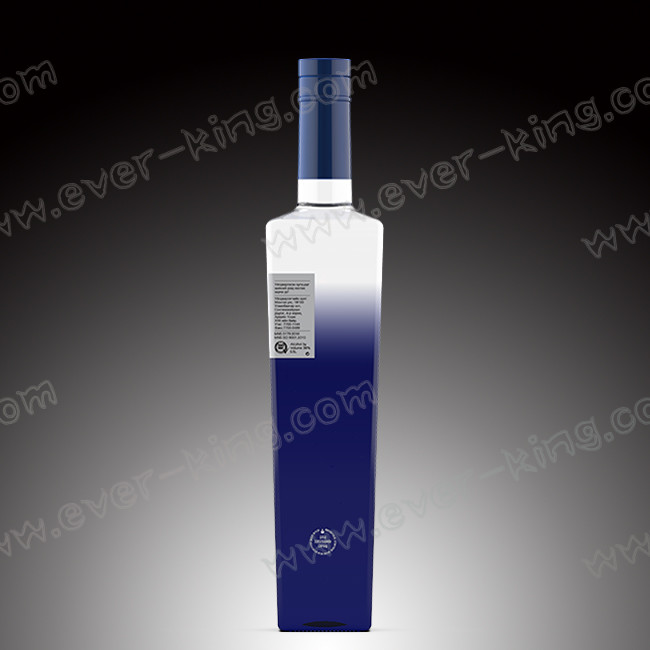 Rubber Sealing Empty Cork Cap Vodka Glass Bottle