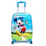 Multifunctional Kids Cartoon Luggage Polyester Material Unisex