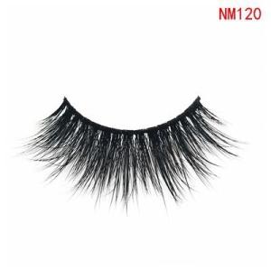 Wholesale Thick Long Dramatic Big Fluffy 3D Mink Eyelashes 100% Siberian Mink Hair Wispy Eyelashes NM120 from china suppliers
