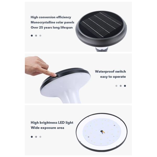 LED Solar Wall Light With Motion Sensor & Energy Saving for Outdoor Garden Security