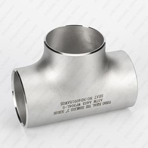 Wholesale Sandrolling Sandblasting SS Welded Tube Stainless Steel Equal Tee Butt Welded Pipe Fittings from china suppliers