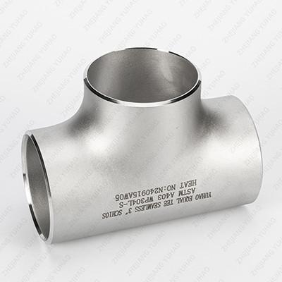 Sandrolling Sandblasting SS Welded Tube Stainless Steel Equal Tee Butt Welded